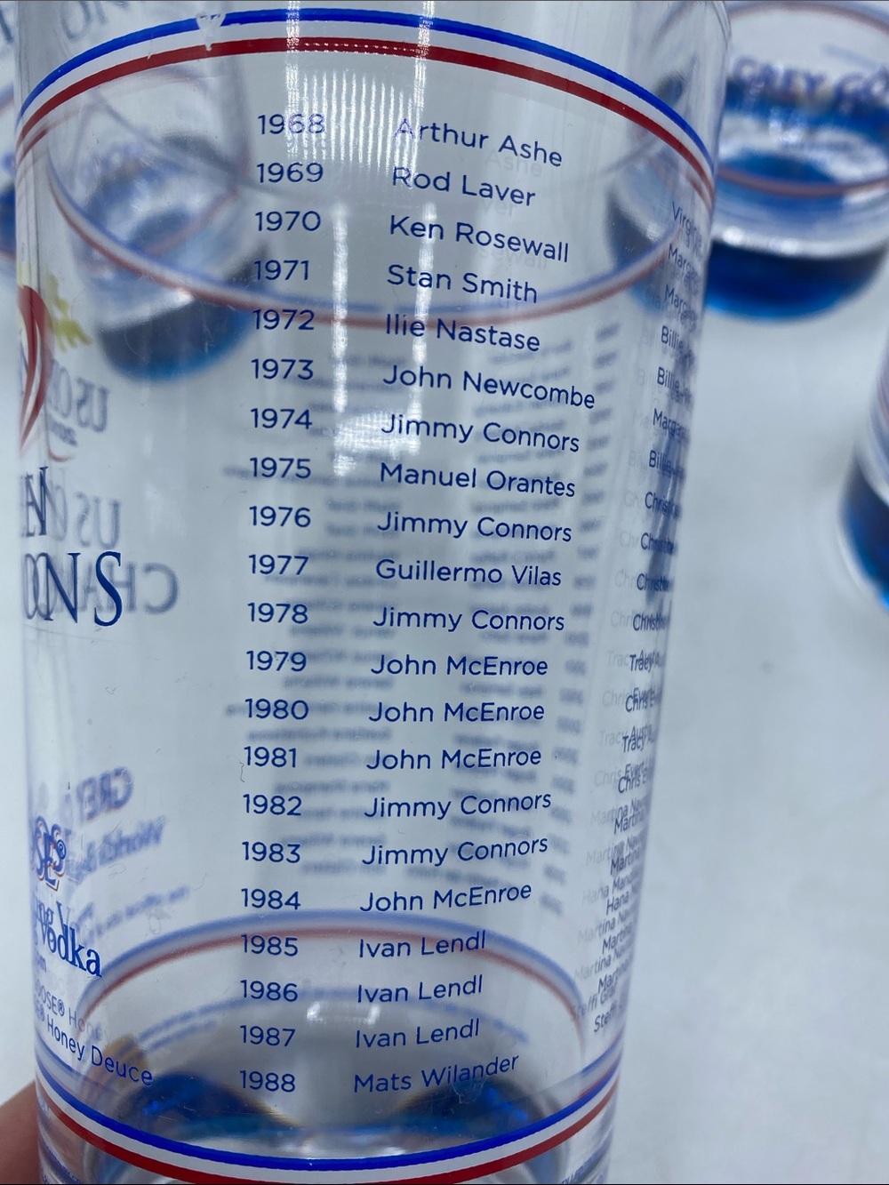 US Open Champions Grey Goose Plastic Cups Souvenir 6" Cup 2010 Vodka Honey 4 - Picture 3 of 7